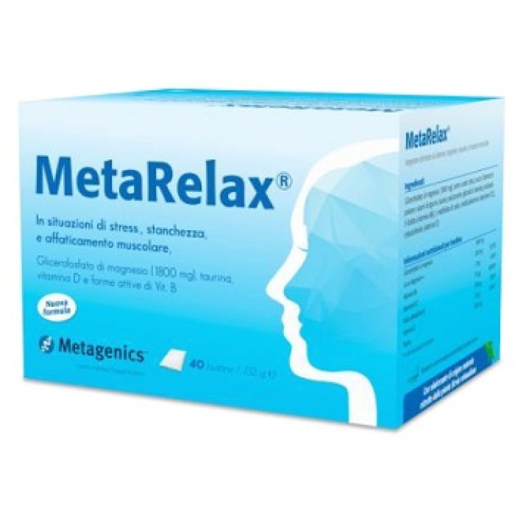 Metarelax Integratore per Stress e Stanchezza 40 Bustine - Metarelax