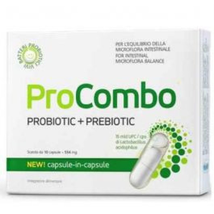 ProCombo Integratore Probiotico e Prebiotico per Flora Intestinale 10 Capsule - VisiSlim