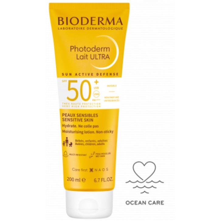 Photoderm Lait Ultra SPF50+ 200ml Latte Solare Viso Corpo - Bioderma