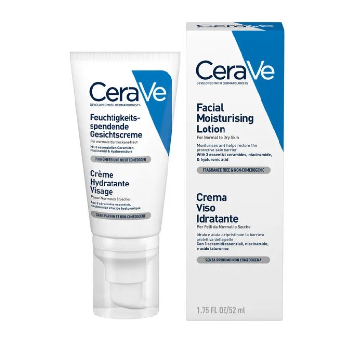 Crema Viso Idratante per Pelli Normali e Secche 50ml - CeraVe