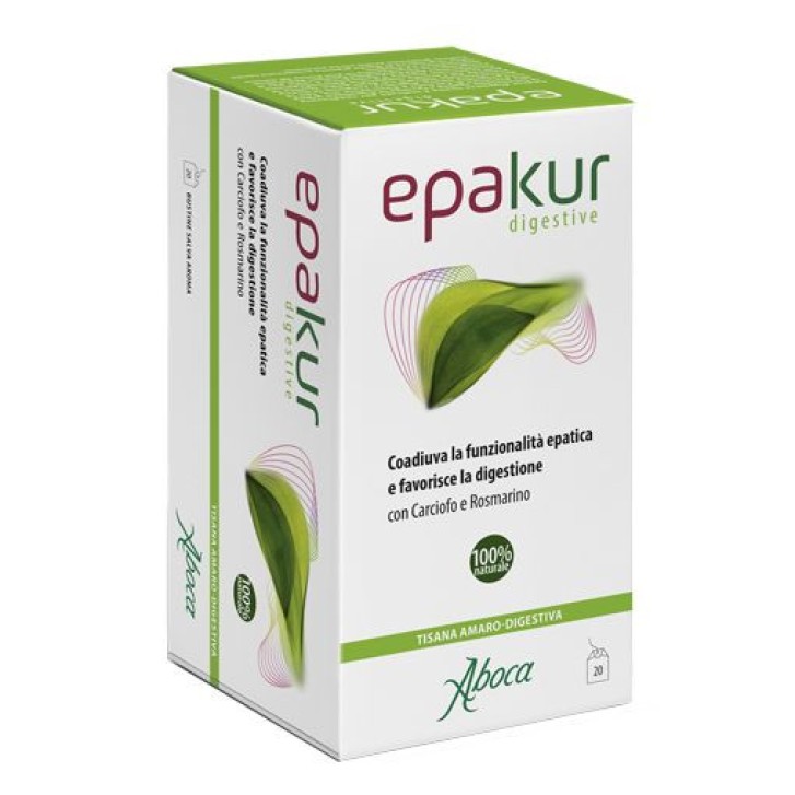 Epakur Digestive Tisana per Digestione e Funzione Epatica 20 Bustine - Aboca Epakur Digestive Tisana per Digestione e Funzione Epatica 20 Bustine - Aboca
