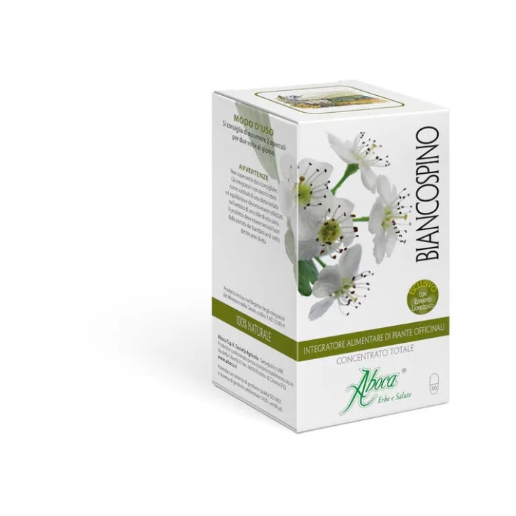Biancospino Concentrato Totale Aboca Integratore Funzione Cardiovascolare 50 Opercoli - Aboca