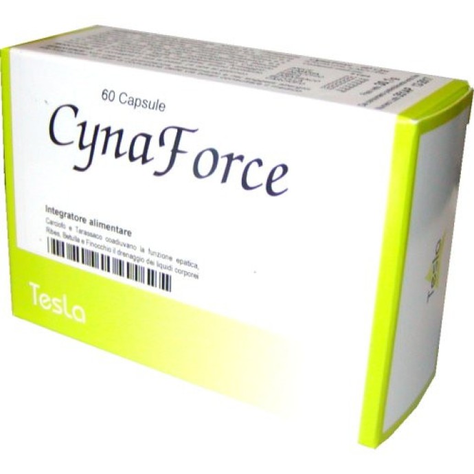 Cynaforce Integratore per Funzione Epatica e Drenaggio Fluidi 60 Capsule - Tesla
