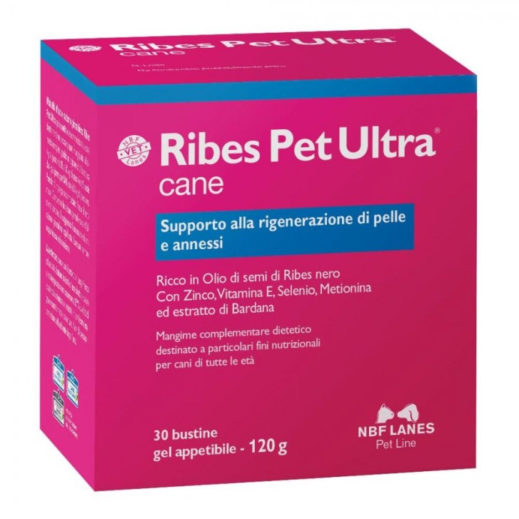 Ribes Pet Ultra Cane Gel Mangime Complementare per Cani - 30 Bustine - RIBES PET