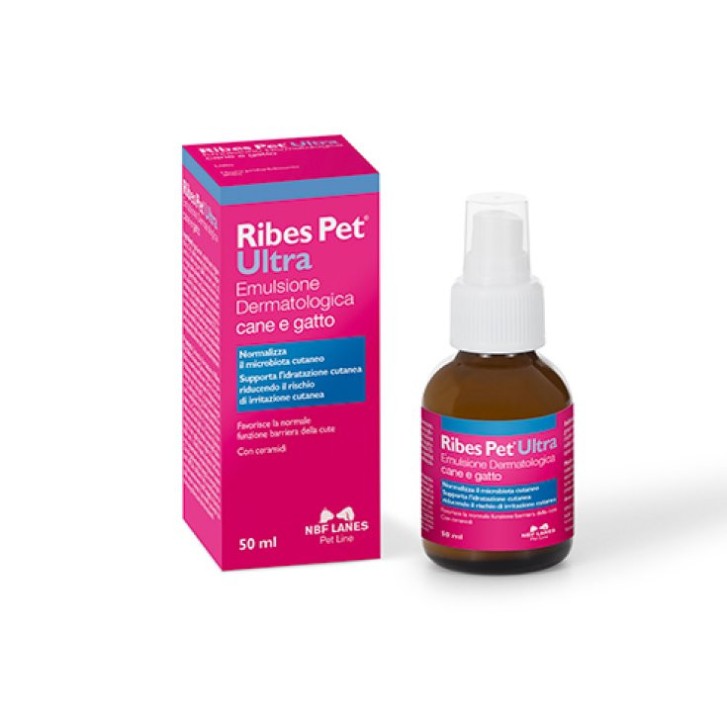 Ribes Pet Ultra Emulsione Dermatologica Spray Cani e Gatti 50ml - N.B.F. Lanes