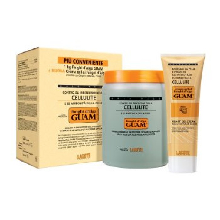 Fanghi d\'Alga Guam Formula a Freddo 1 Kg + Crema Gel 250ml - Guam