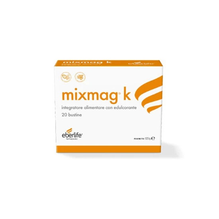 Mixmag K Integratore Alimentare Magnesio Potassio 20 Bustine - Eberlife Farmaceutici
