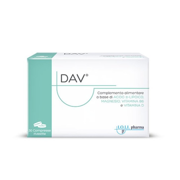 Dav Integratore Alimentare 30 Compresse - Lo.Li.Pharma Dav Integratore Alimentare 30 Compresse - Lo.Li.Pharma