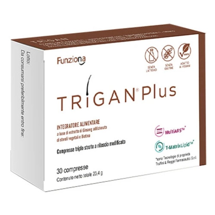 Trigan Plus Funziona Integratore Alimentare Capelli 30 Compresse - FUNZIONA Trigan Plus Funziona Integratore Alimentare Capelli 30 Compresse - FUNZIONA