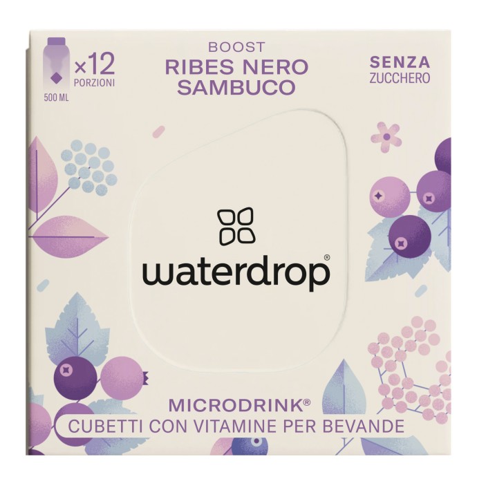 Waterdrop Microdrink Boost con Vitamine C, B6 e B12 12 Cubetti - Waterdrop