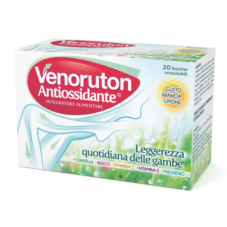 Venoruton Antiossidante Integratore Gambe Leggere 20 Bustine - Venoruton