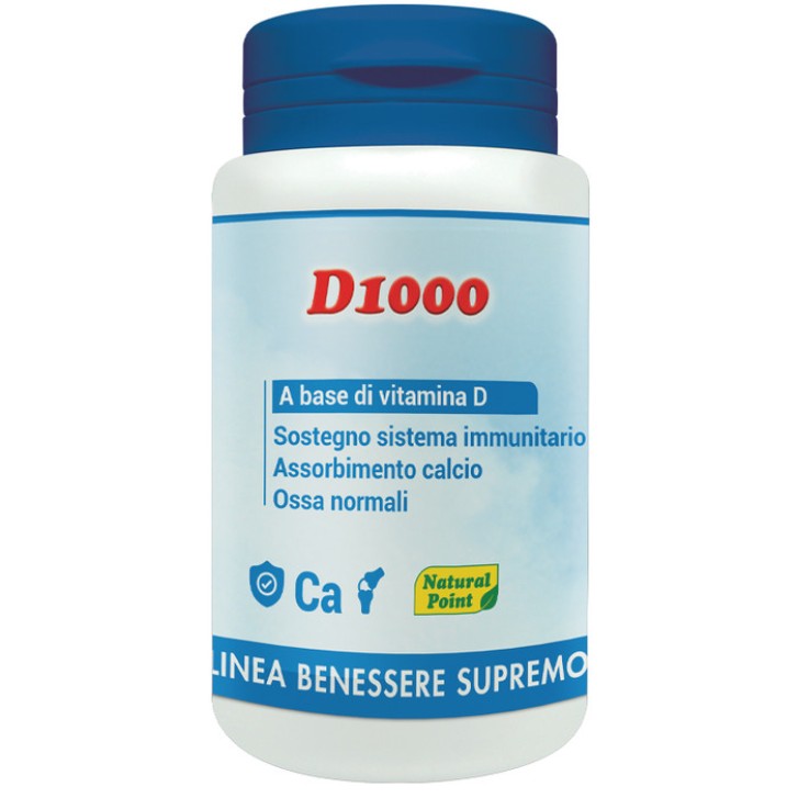 D1000 Integratore Alimentare Vitamina D 70 Capsule - Natural Point