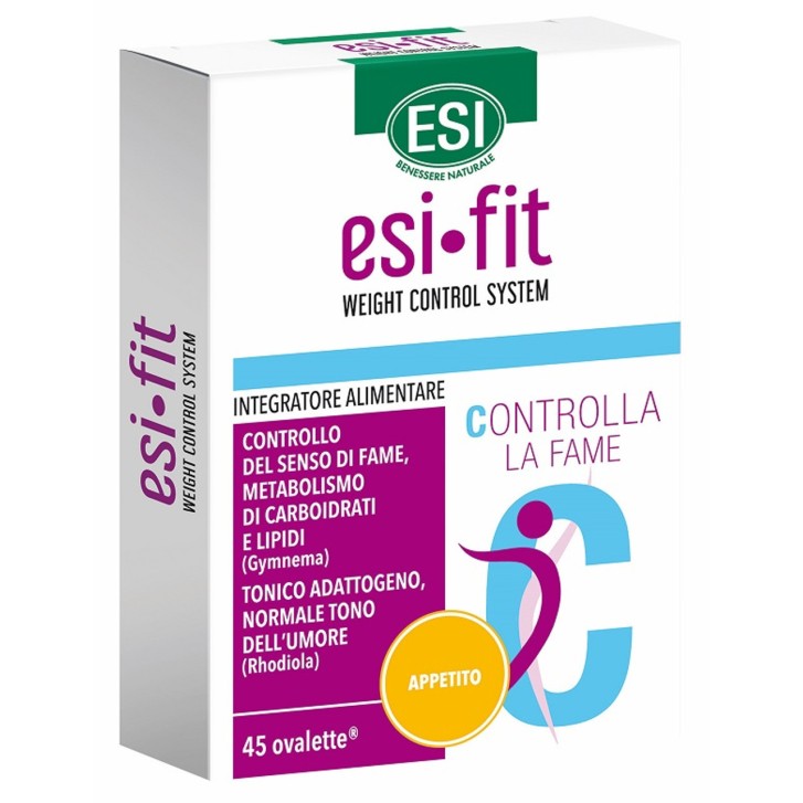 Fit Controlla Appetito Integratore con Gymnema, Garcinia e Rodiola 45 Ovalette - ESI