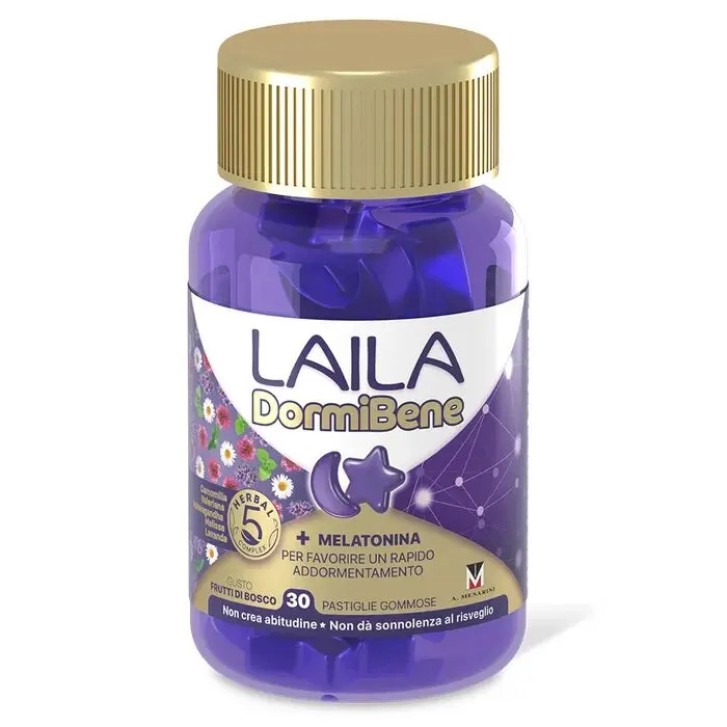 DormiBene Laila Integratore Sonno 30 Gommose - Laila DormiBene Laila Integratore Sonno 30 Gommose - Laila