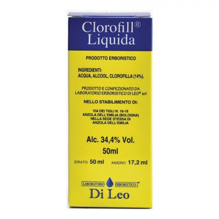 Clorofill Liquido Integratore Azione Tonica e Ricostituente 50ml - Laboratorio Erboristico Di Leo