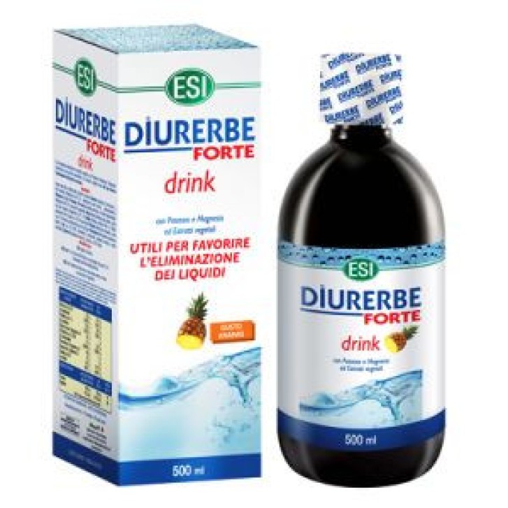 Diurerbe Forte Drink Integratore Drenante al Limone 500 ml - ESI