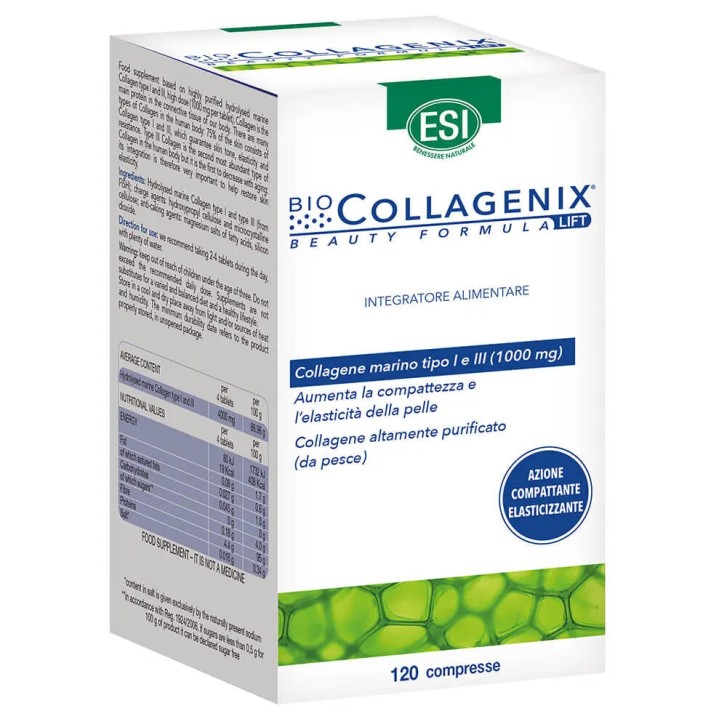 Biocollagenix ESI Integratore Anti-Aging, 120 Compresse - ESI