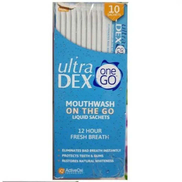 Ultradex On The Go Collutorio Menta Monodose 10 Bustine da 15ml - Polifarma