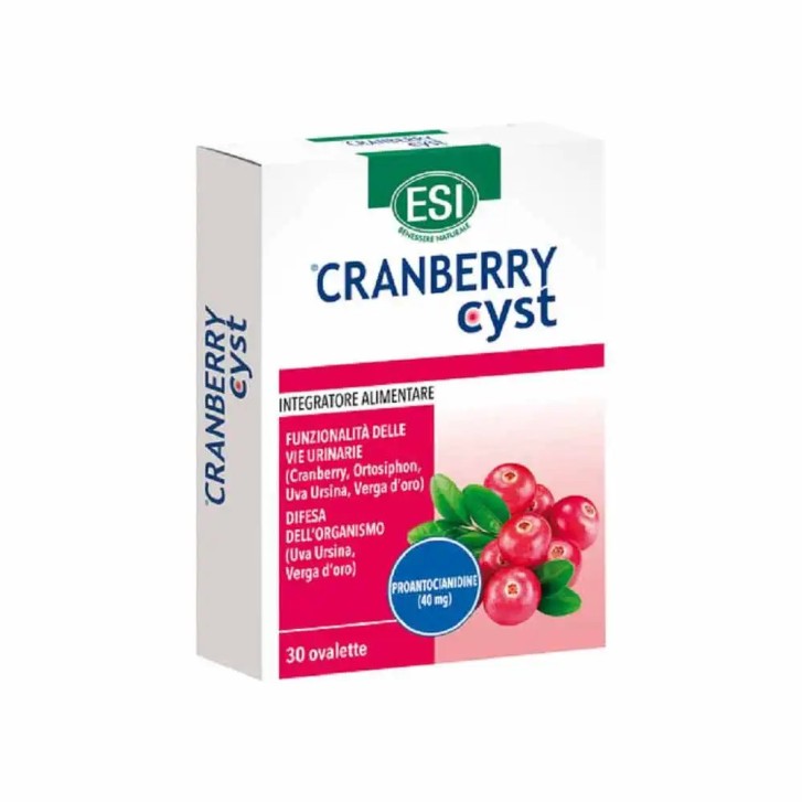 Cranberry Cyst ESI Integratore per Vie Urinarie 30 Ovalette - ESI Cranberry Cyst ESI Integratore per Vie Urinarie 30 Ovalette - ESI