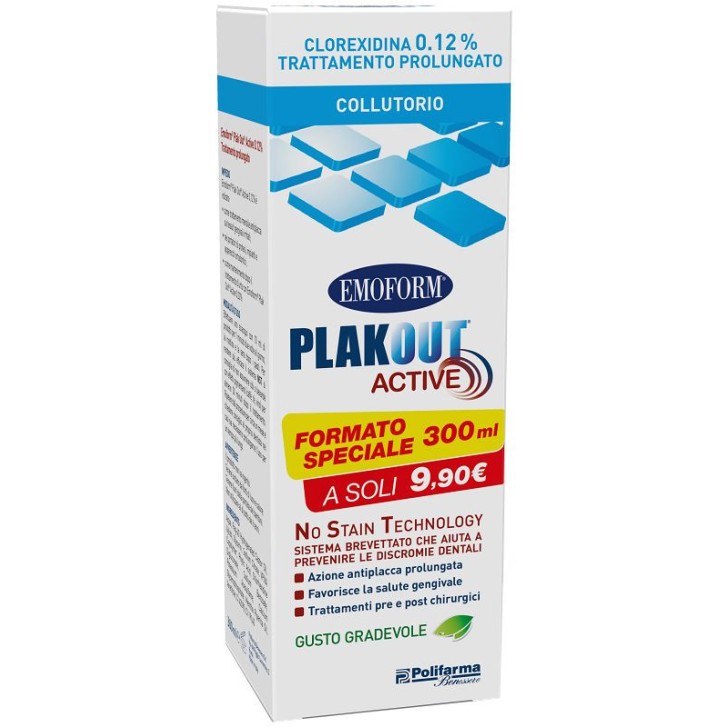 Collutorio Plak Out 0,12% 300ml - Emoform