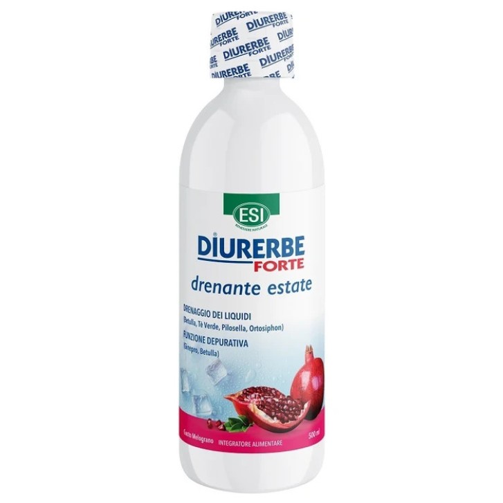Diurerbe Forte Drenante Melograno Integratore Drenaggio Liquidi 500ml - ESI