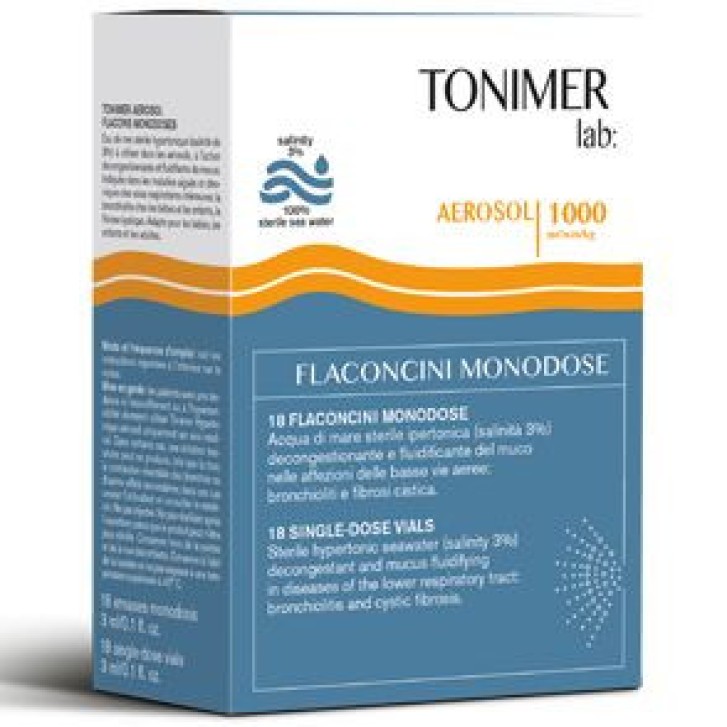 Soluzione Ipertonica Sterile per Aerosol Monodose 18 Flaconcini - Tonimer
