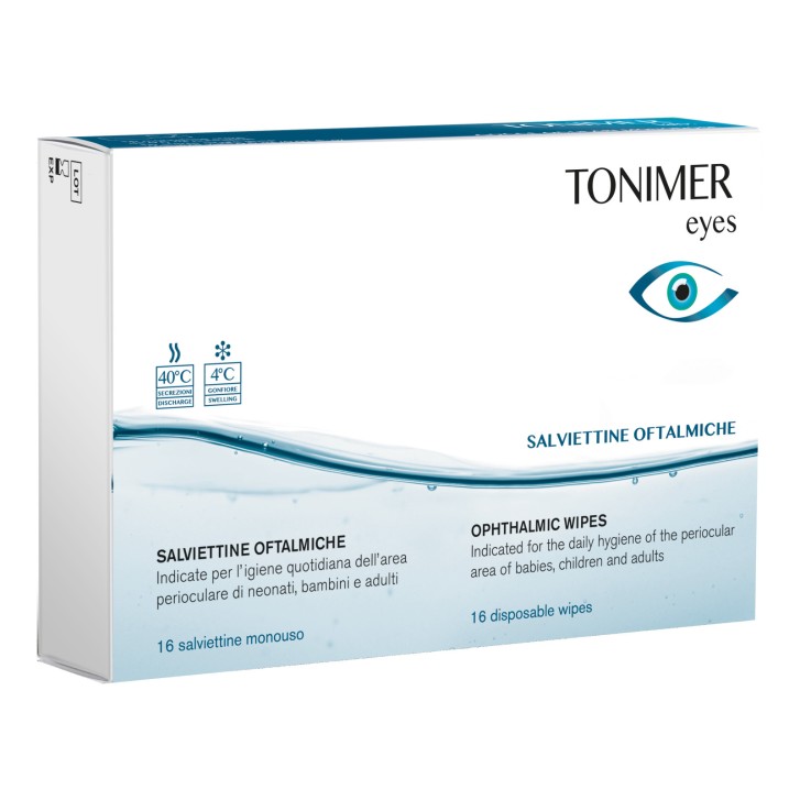 Tonimer Eyes Salviette Oftalmiche Monouso Igiene Perioculare 16 pezzi - Tonimer Tonimer Eyes Salviette Oftalmiche Monouso Igiene Perioculare 16 pezzi - Tonimer