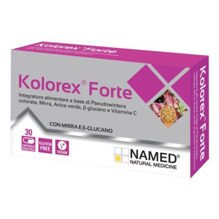 Kolorex Forte 30 Capsule Integratore Alimentare per Candida - Named