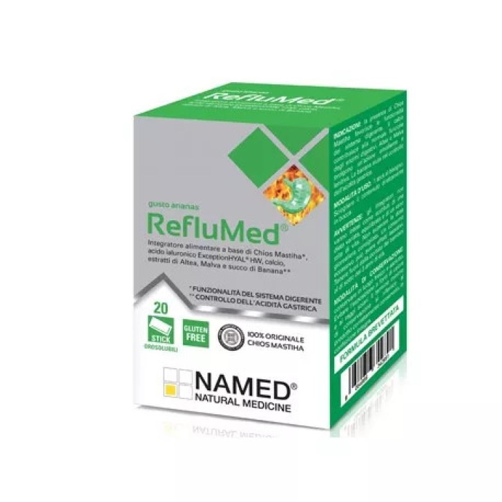 Reflumed DM Ananas Trattamento Reflusso Gastroesofageo 20 Stick Orosolubili - Named