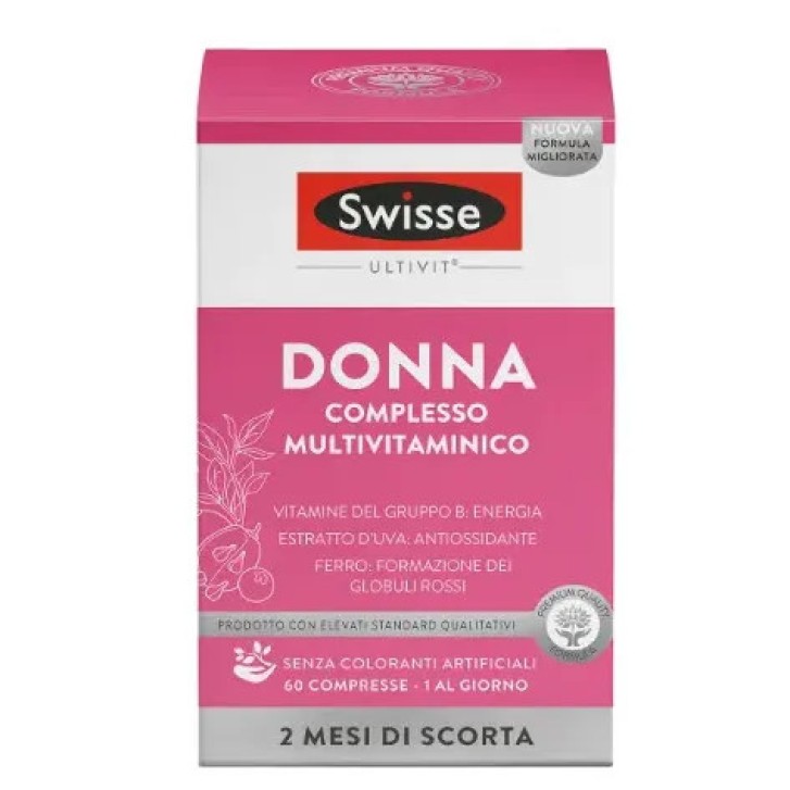 Multivit Donna Integratore Multivitaminico 60 Compresse - Swisse