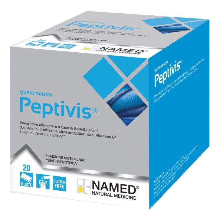 Peptivis Integratore per Muscoli e Ossa Gusto Neutro 20 Buste - NAMED Peptivis Integratore per Muscoli e Ossa Gusto Neutro 20 Buste - NAMED