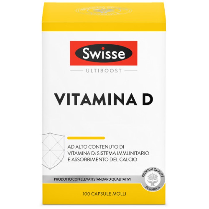 Vitamina D Integratore per Sistema Immunitario, Ossa 100 Capsule - Swisse Vitamina D Integratore per Sistema Immunitario, Ossa 100 Capsule - Swisse