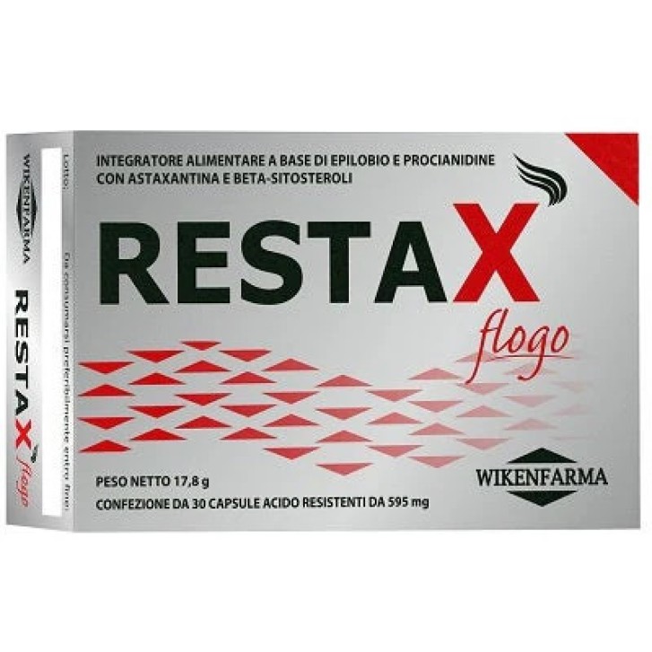 Restax Flogo Integratore Alimentare per Prostata con Epilobio 30 Capsule - Restax