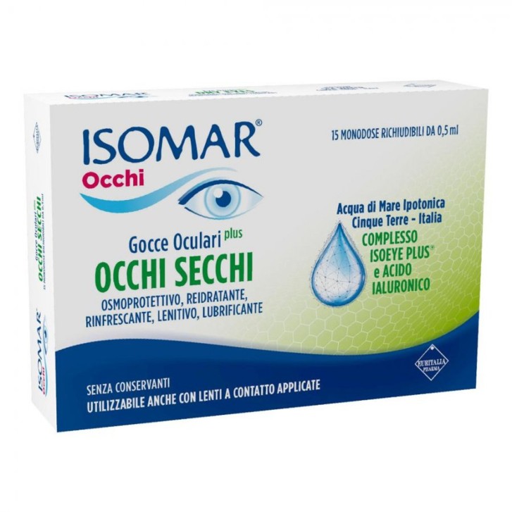 Isomar Occhi Secchi Plus Gocce Oculari 15 Flaconi - Isomar