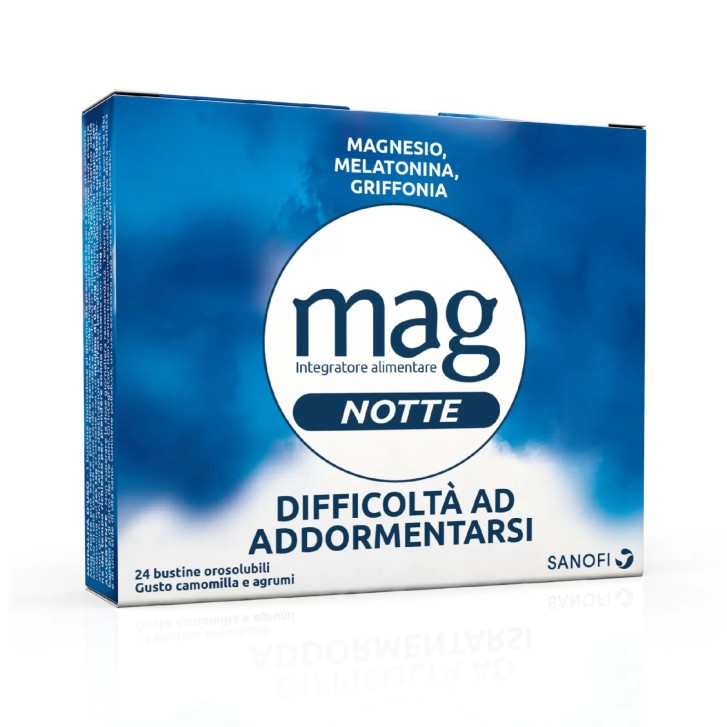 Sanofi Mag Notte Integratore per il Sonno 24 Bustine Orosolubili - Sanofi Sanofi Mag Notte Integratore per il Sonno 24 Bustine Orosolubili - Sanofi