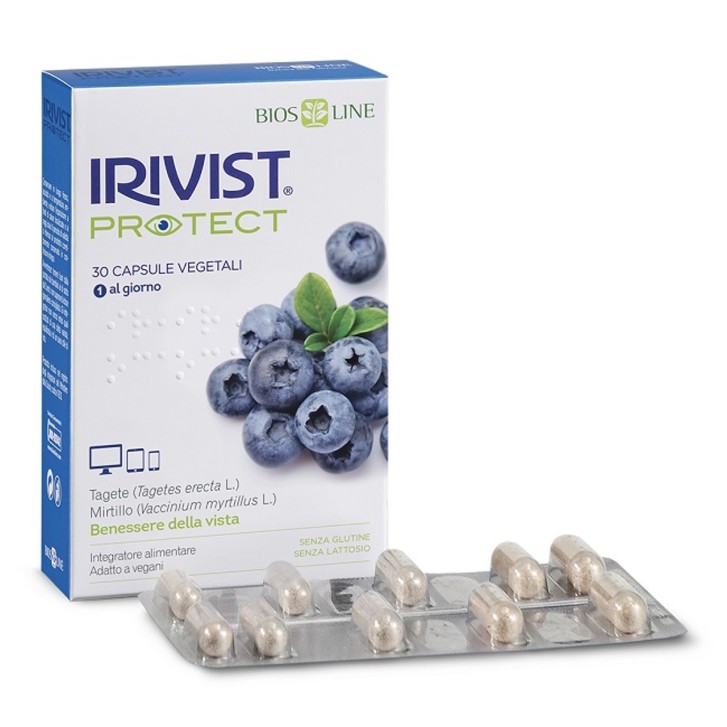 Irivist Protect Integratore Benessere Vista 30 Capsule Veg - Irivist Irivist Protect Integratore Benessere Vista 30 Capsule Veg - Irivist