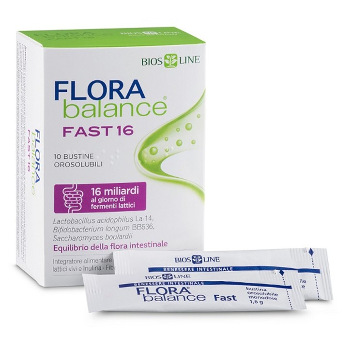Florabalance Fast Integratore Riequilibrio Flora Intestinale 10 Bustine - Flora Balance