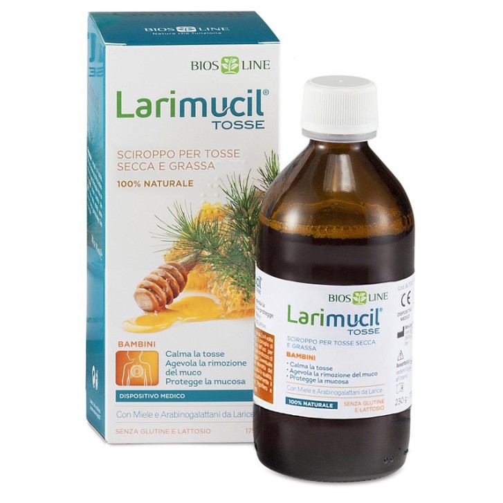 Larimucil Tosse Pediatrico Sciroppo per Bambini 175ml - Larimucil
