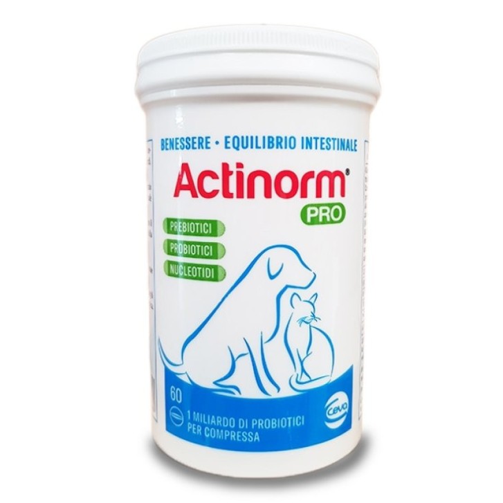 Actinorm Pro Integratore Gastrointestinale per Cani e Gatti 60 Compresse - Ceva Actinorm Pro Integratore Gastrointestinale per Cani e Gatti 60 Compresse - Ceva