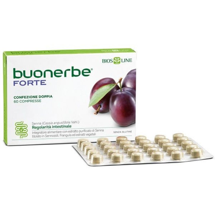 Buonerbe Forte Integratore Alimentare per Regolarità Intestinale 60 Compresse - Buonerbe