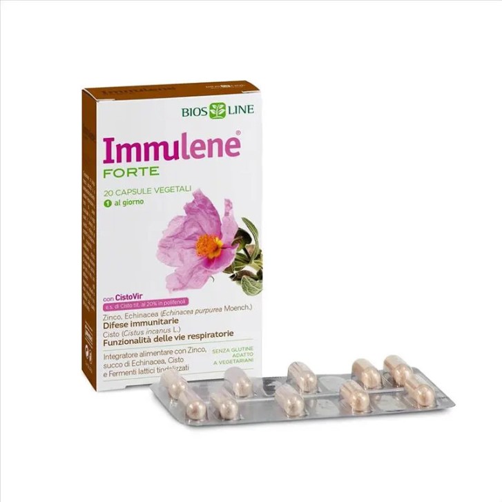 Immulene Forte Integratore Difese Immunitarie 20 Capsule - Biosline Immulene Forte Integratore Difese Immunitarie 20 Capsule - Biosline