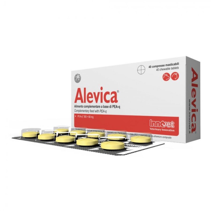 Alevica Integratore Benessere Sistema Nervoso Cani e Gatti 40 Compresse Masticabili - Innovet Alevica Integratore Benessere Sistema Nervoso Cani e Gatti 40 Compresse Masticabili - Innovet