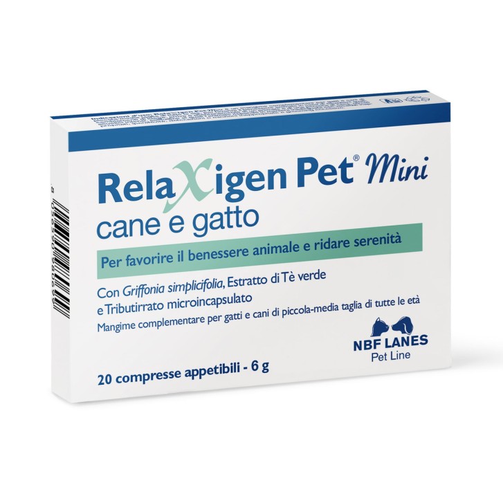 Relaxigen Pet Mini Mangime Complementare 20 Compresse - N.B.F. Lanes
