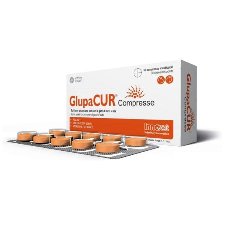 Glupacur Supporto Metabolismo Articolare per Cani e Gatti 30 Compresse - Innovet