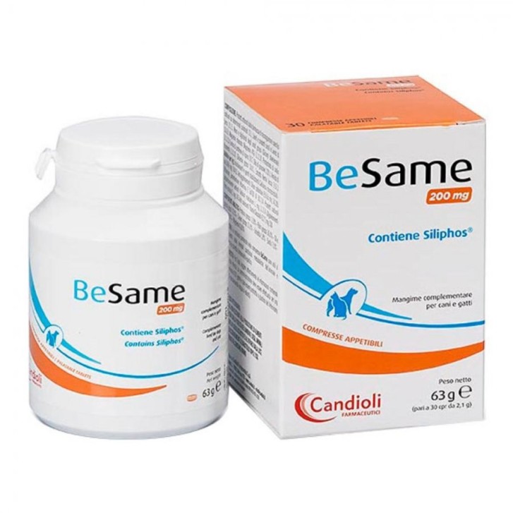 BeSame 200 Integratore Supporto Funzione Epatica Cani Gatti 30 Compresse - Candioli BeSame 200 Integratore Supporto Funzione Epatica Cani Gatti 30 Compresse - Candioli