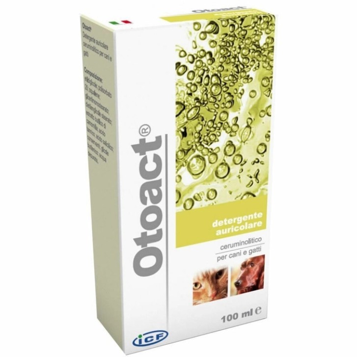 Otoact Detergente Auricolare Cani e Gatti 100 ml - ICF