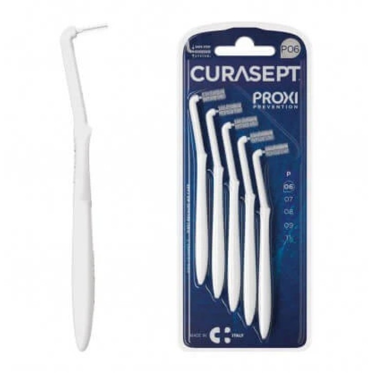 Curasept Proxi Angle P06 Scovolino Interdentale Bianco 0.6mm 5 Pezzi - Curasept Curasept Proxi Angle P06 Scovolino Interdentale Bianco 0.6mm 5 Pezzi - Curasept