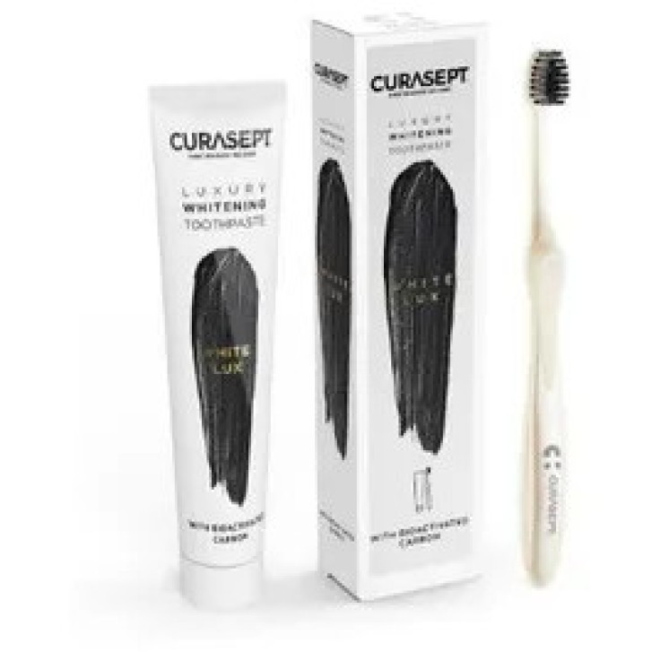Curasept White Luxury Dentifricio Sbiancante 75ml + Spazzolino - Curasept