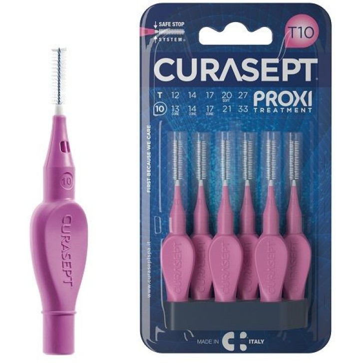 Curasept Proxi T10 Scovolini Interdentali Fuxia 6 Pezzi - Curasept