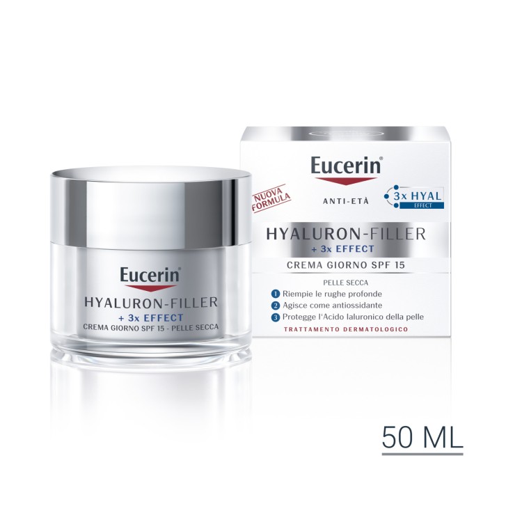 Eucerin Hyaluron Filler Crema Giorno SPF 15 Pelli Secche 50 ml - Eucerin